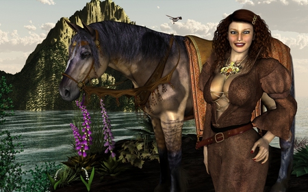 Sojourner - woman, fantasy, daz3d, female