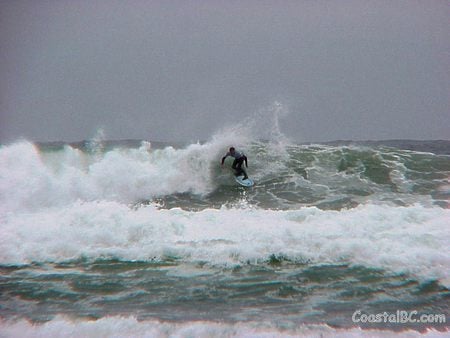 Surfing Off Vancouver Island - ocean, canada, wave, surfing