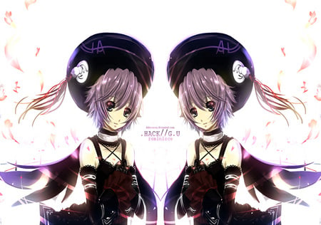 a cute twins sisters - cute, anime, art, twins