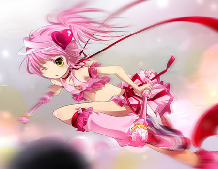 shugo chakra - girl, cute, anime, pink-hair