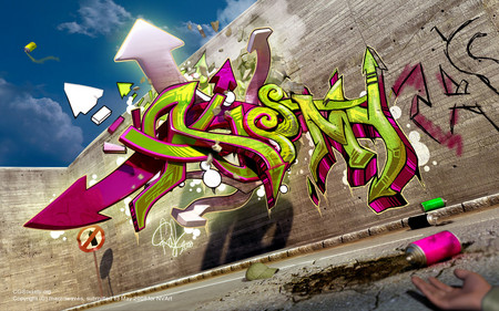 dont graffiti - spray, graffiti, abstract, art