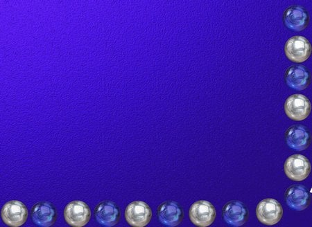 3d Pearls in blue theme - 3d, pearls, blue, wallpaper