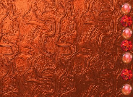 Copper Swirls - copper, baubles, metallic, swirls