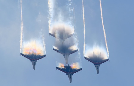 Show Your Colors - group, su27, flanker, knights, aerobatic, russian