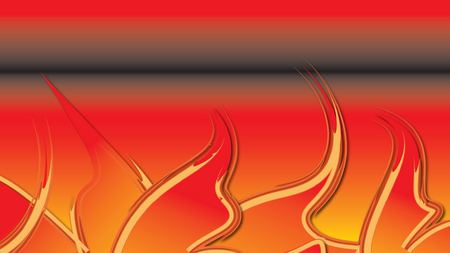 Flame Red - illustration, fire, red, flame, art