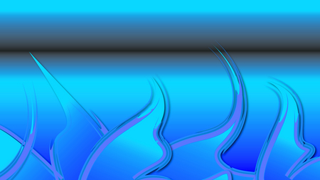 Flame Blue - flame, blue, wave, fire, illustration