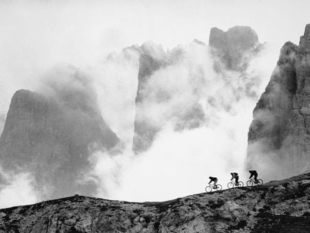 Untitled Wallpaper - italy, italian dolomites, cycling, black and white, bicycle, bicycles