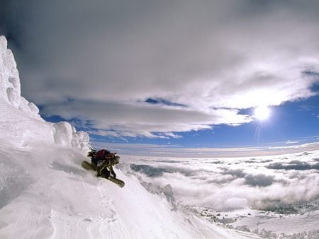 Untitled Wallpaper - montana, sky, powder turns