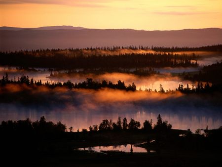 Untitled Wallpaper - lake, misty valley, fog