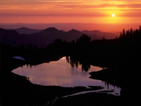 Untitled Wallpaper - st andrews lake, sunset, washington