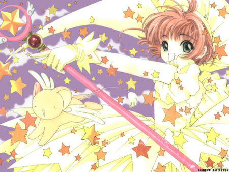 Untitled Wallpaper - card captor sakura, stars, clamp