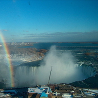 Niagara Falls with rainbow