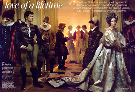 Love of a Lifetime 01 - annie leibovitz, coco rocha, editorial, vogue, roberto bolle, romeo and juliet, fashion