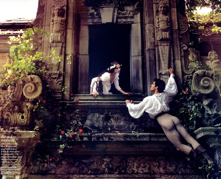 Love of a Lifetime 03 - romeo and juliet, vogue, coco rocha, editorial, roberto bolle, annie leibovitz, fashion