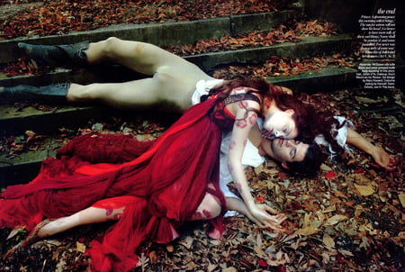 Love of a Lifetime 06 - romeo and juliet, vogue, coco rocha, editorial, roberto bolle, annie leibovitz, fashion