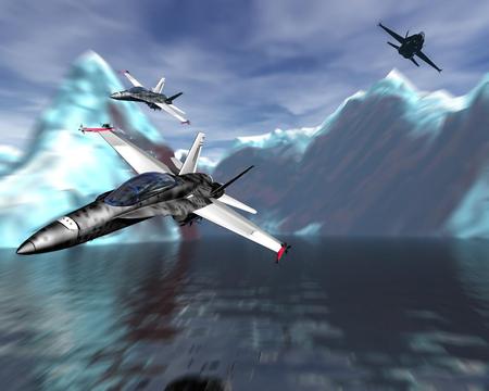 fighters - aircraft, 3d, military