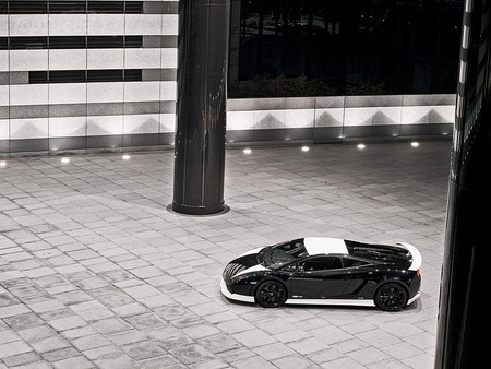 Lamborghini Gallardo black and white Edition - nice, love, street, lamborghini, lp560-4, black, white, amazing, car, cool, beautiful, gallardo