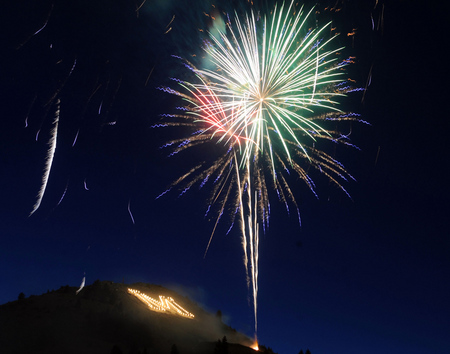 Butte Montana, July 4th 2010 - montana, nightsky, fireworks, butte