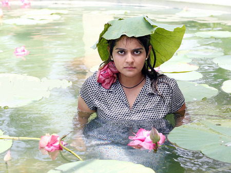 roma - water, pond, hot, girl, film, tamil, roma, bollywood, lake