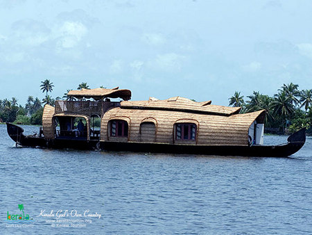 kerala - beauty, lake, kerala, boat