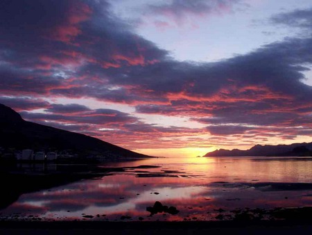 End of Day - end of day, sky and water, sunset, clouds