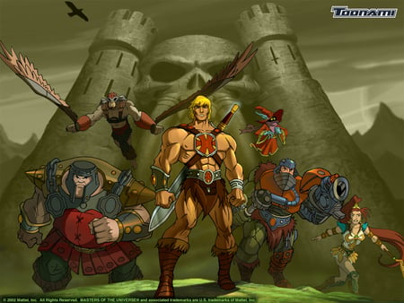 He-Man and his forces - masters, forces, universe, he-man, tv, series