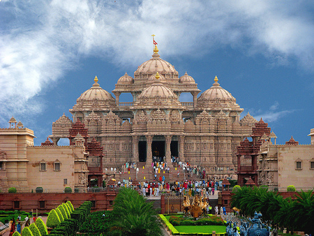  Swaminarayan Akshardham ( India ) - skies, ancient, beautiful, india, asia, architecture