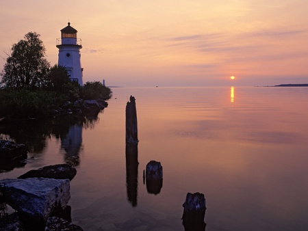 Cheboygan - nature, water, lighthouse, ocean