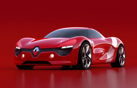 renault-dezir- - renault, car, red, dezir