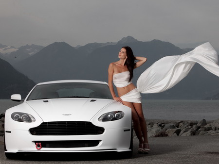 white - white, bentley, car, beautiful, wife, elegant