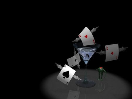 Flying Aces - abstract, game, poker, aces, cg