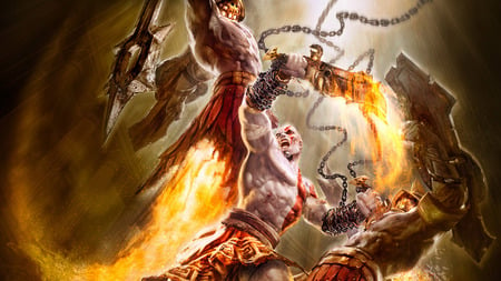 God Of War - war, cg, fight, god