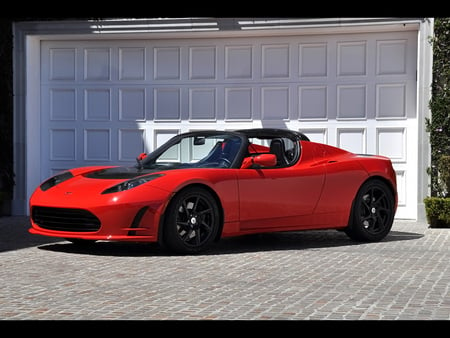 Tesla Roadster 2.5 - tesla, roadster, red, 2011