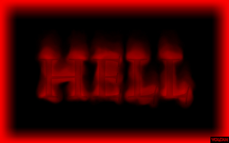 Hell - hell, red, text, gradient, cool