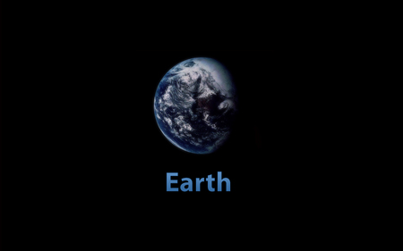 Earth - space, planet, earth, black