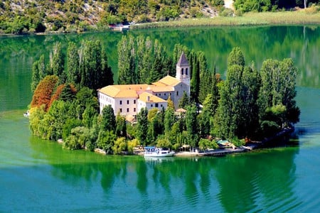 Island in Lake