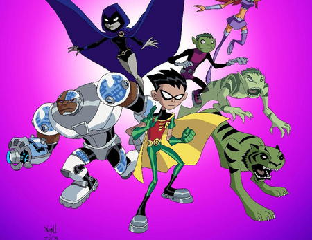 The Teen Titans minus One - minus, one, titans, teen