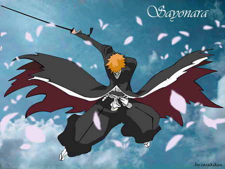 Sayonara - anime, soul reaper, ichigo, bleach