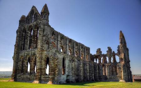 Withby Abbey Ruins - church, architecture, ruins, medieval