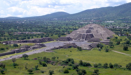 Pyramid of the Moon Teotihuacan - mexico, architecture, ruins, precolumbian