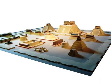 Tenochtitlan Model - model, aztec, mexico, architecture, ruins