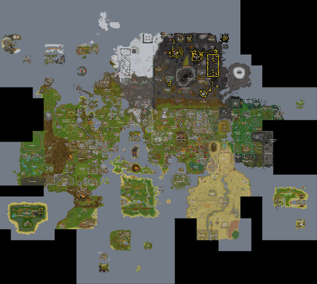 Complete Runescape Map - rs, monsters, magic, map, melee, range