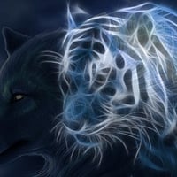 tiger & wolf fractal guardian