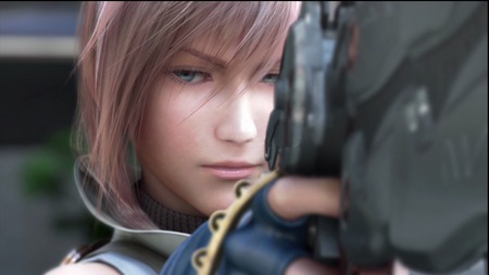 Lightning and her Gunblade - ffxiii, final fantasy xiii, lightning, ff xiii