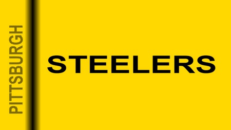 Pittsburgh Steelers - flag this, gold and black, banner, home pride