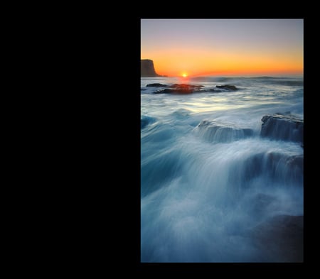 Ocean Rocks Desktop - rock, ocean, ocean rocks, nature