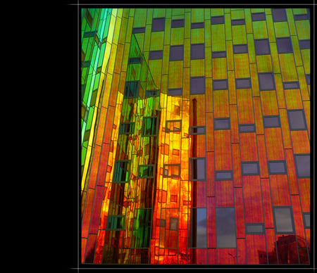 Rainbow Building Desktop - architecture, rainbow, modern, building, urban