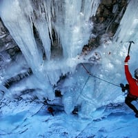 Extreme Ice Climbing Sport