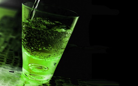 Liquid Drink - drink, glass, liquid, green, lime