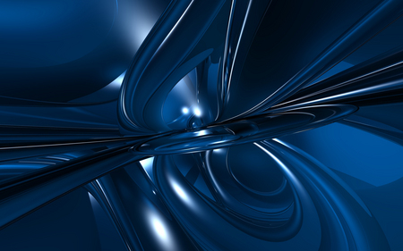 Blue Streak - abstract, shape, cg, 3d